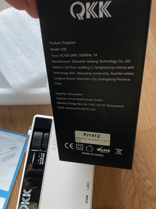 Proyector QKK Blanco LCD