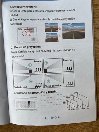 Proyector QKK Blanco LCD