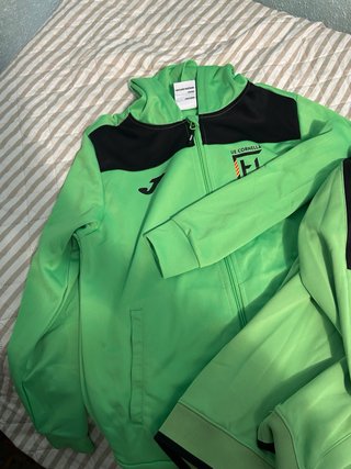 Mochila UE Cornellà Joma Negra y Verde