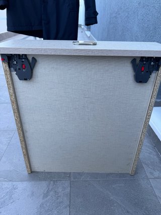 Cajonera 4 cajones beige/gris de armario