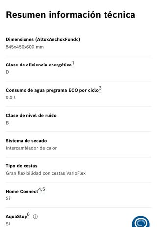 Lavavajillas Bosch 45cm Acero Libre Instalación