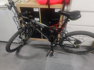 Bicicleta Rockrider ST500 niño/a negro verde