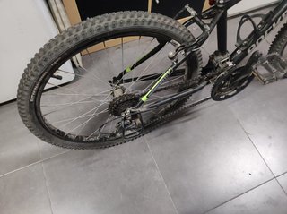 Bicicleta Rockrider ST500 niño/a negro verde
