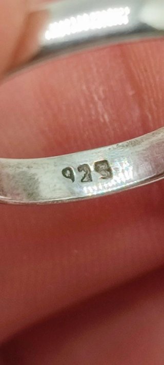 Anillo de Plata y Turmalina Sandía.