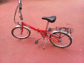 Bicicleta plegable roja Yeah