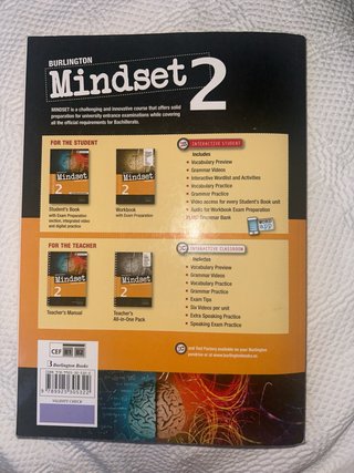Bach 2 Mindset Workbook (Ingles). Y student’s book