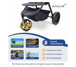 Silla de Paseo Mobiclinic 3 Ruedas Negra