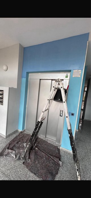 Puerta metálica pinturas interior