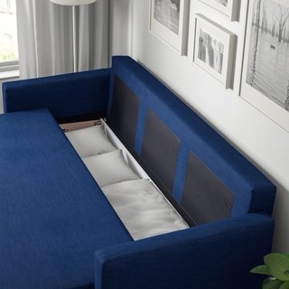 Sofá Cama Ikea Friheten 3 Plazas Azul