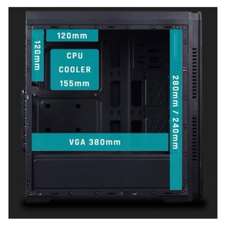 Torre PC Hiditec V10 RGB Negra