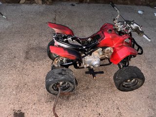 Mini Quad 125cc Off-Road Rojo y Negro