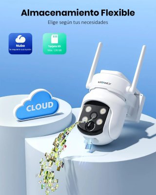 Camara Vigilancia WiFi Exterior Solar Nueva