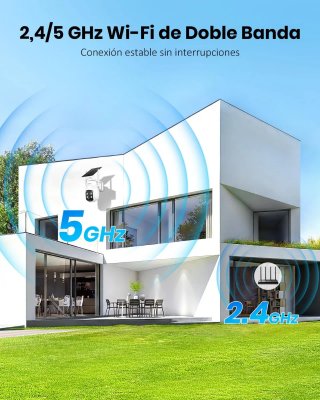 Camara Vigilancia WiFi Exterior Solar Nueva