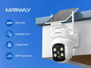 Camara Vigilancia WiFi Exterior Solar Nueva