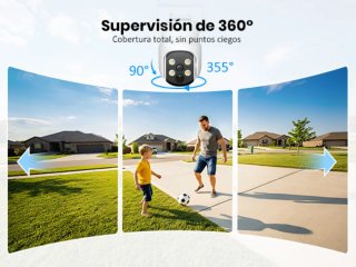 Camara Vigilancia WiFi Exterior Solar Nueva