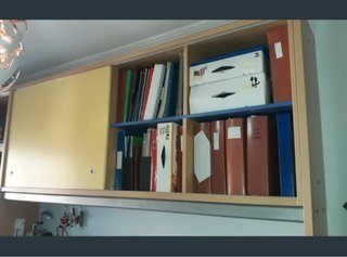 Mueble TV madera puerta corredera