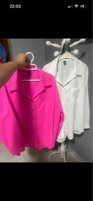 Lote 2 Camisas Rosa y Blanca