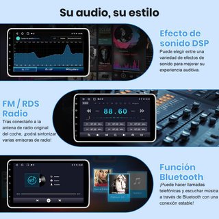 Radio coche 1DIN Android 10 pulg NUEVO