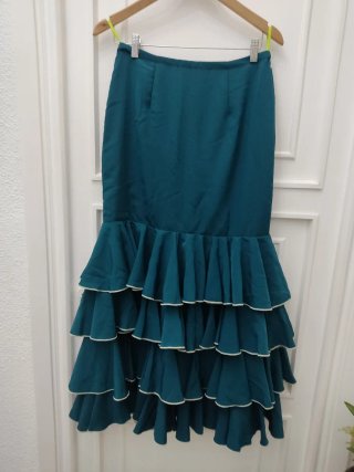 Falda flamenca/rociera talla S 36/38 nueva