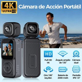 Cámara accion 4K POV Vlog NUEVO
