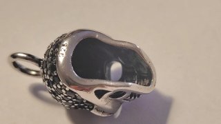 Colgante Calavera Plata y Circonitas 925 charm