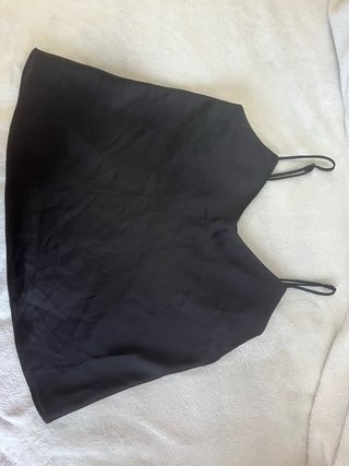 Blusa tirantes Mango negra