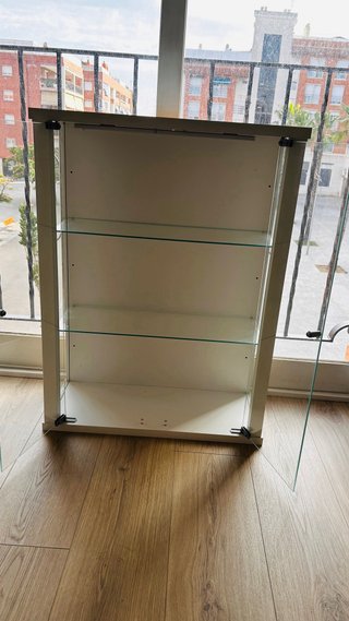 Vitrina Cristal K-Möbel Blanca 80x60x25cm