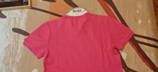 Polo fucsia niño Hugo Boss