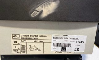 Sandalias Geox Piel T40 Pedrería