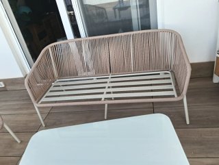 Conjunto Muebles Exterior: Sofá, 2 Butacas y Mesa