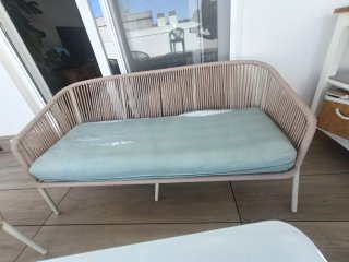 Conjunto Muebles Exterior: Sofá, 2 Butacas y Mesa