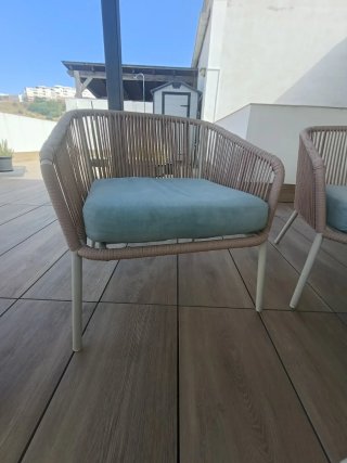 Conjunto Muebles Exterior: Sofá, 2 Butacas y Mesa