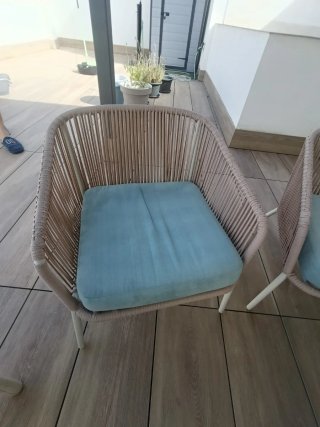 Conjunto Muebles Exterior: Sofá, 2 Butacas y Mesa