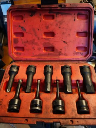 Juego llaves impacto Torx y Allen