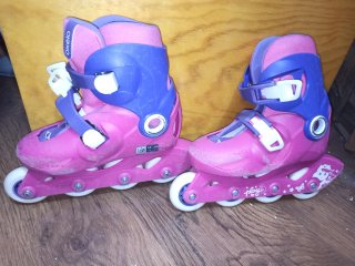 Patines niña Talla 28-30 Rosa/Azul