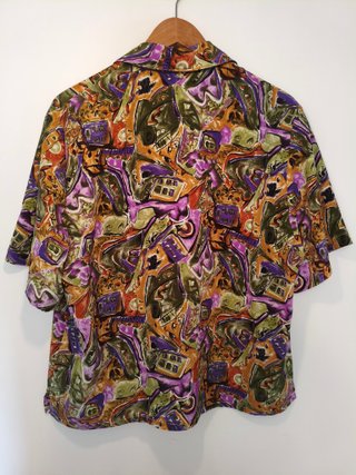 Camisa colorida 79 80 manga corta