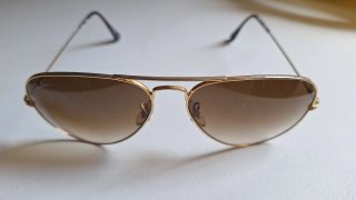 Gafas de sol Ray-Ban Aviator Doradas Marrones