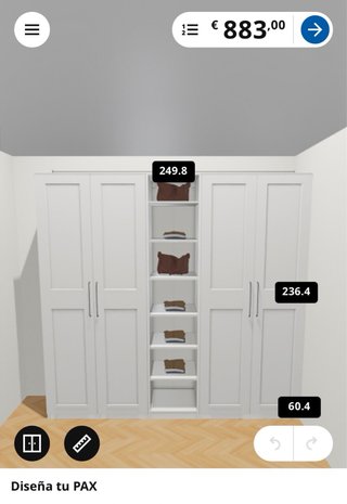 Armario PAX Ikea Blanco