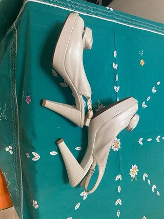 Zapatos Unisa Beige Peep Toe Flor