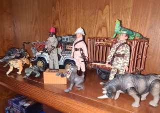 Lote 3 Figuras Madelman Safari.