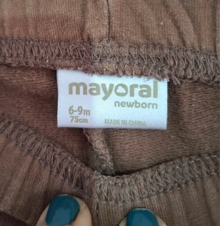 Conjunto bebé marrón y crema