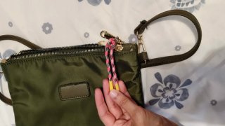 Bolso de hombro verde militar