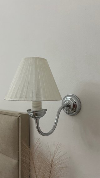 Lámpara de techo plata y apliques a juego