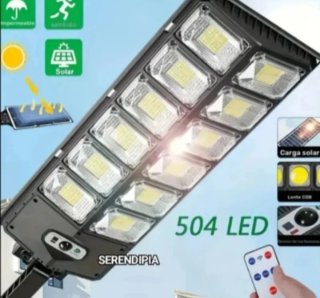 2 FAROLAS SOLARES 504 LED CADA UNA.