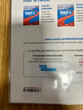 Libro francés 4° ESO Transit 4 Santillana