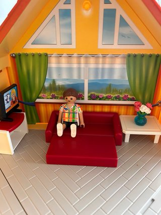 Casa de campo Playmobil con figuras