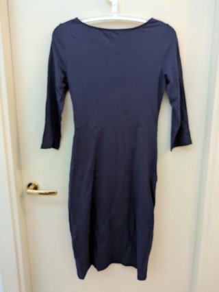 Vestido azul de algodón talla S