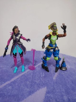 Figuras Sombra y Lucio (Overwatch) + Accesorios