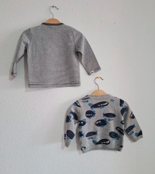 Conjunto 2 sudaderas bebé