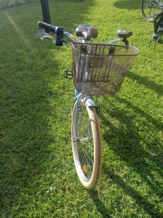 Bicicleta Urbana Decathlon Elops + Silla Bebé